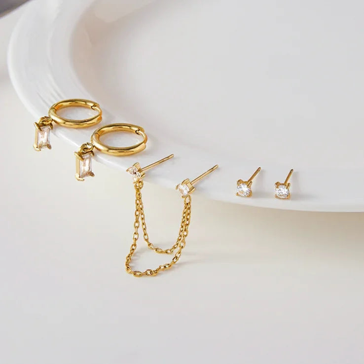 Lina Diamond Earring Set