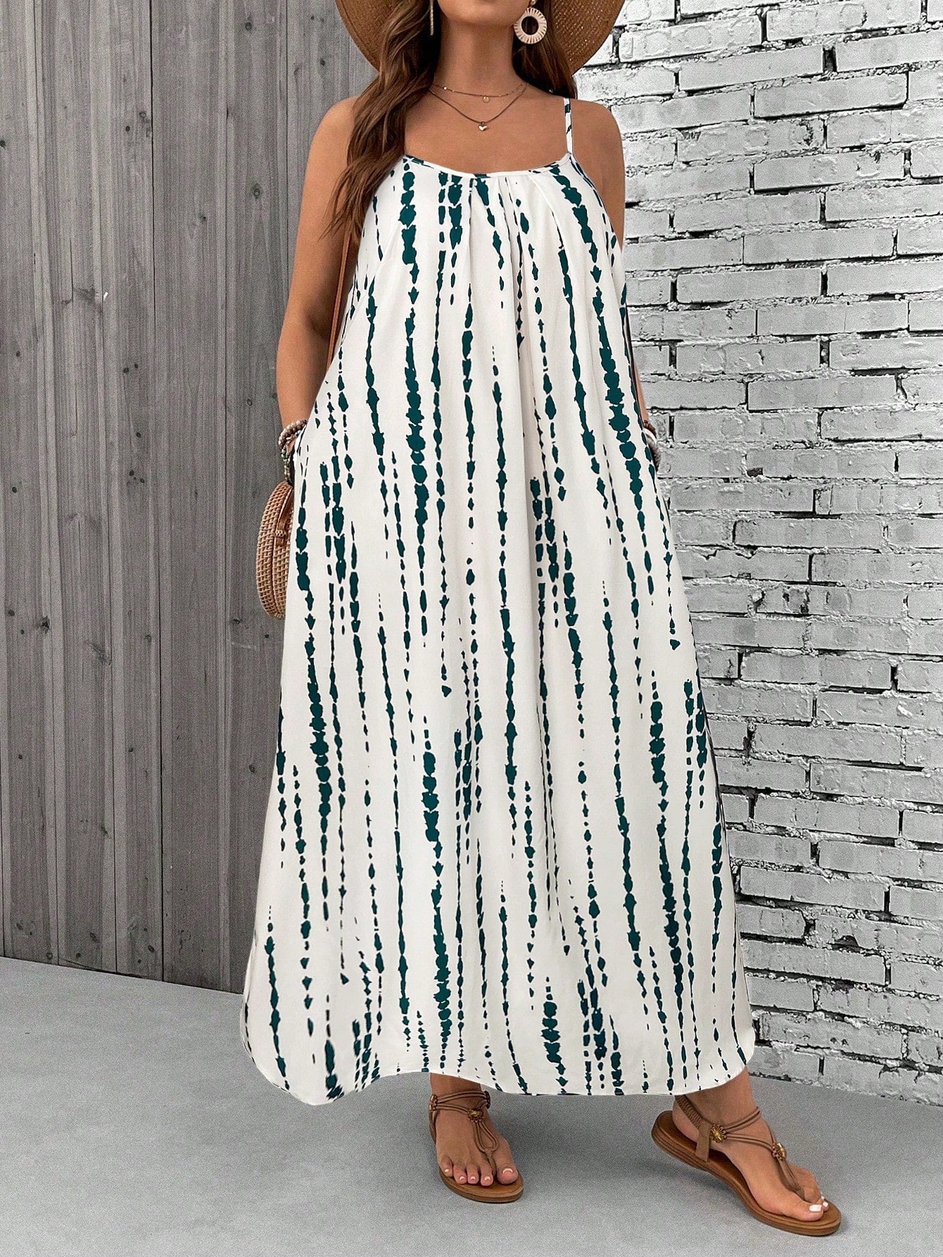 Alina Plus Size Boho Maxi Dress
