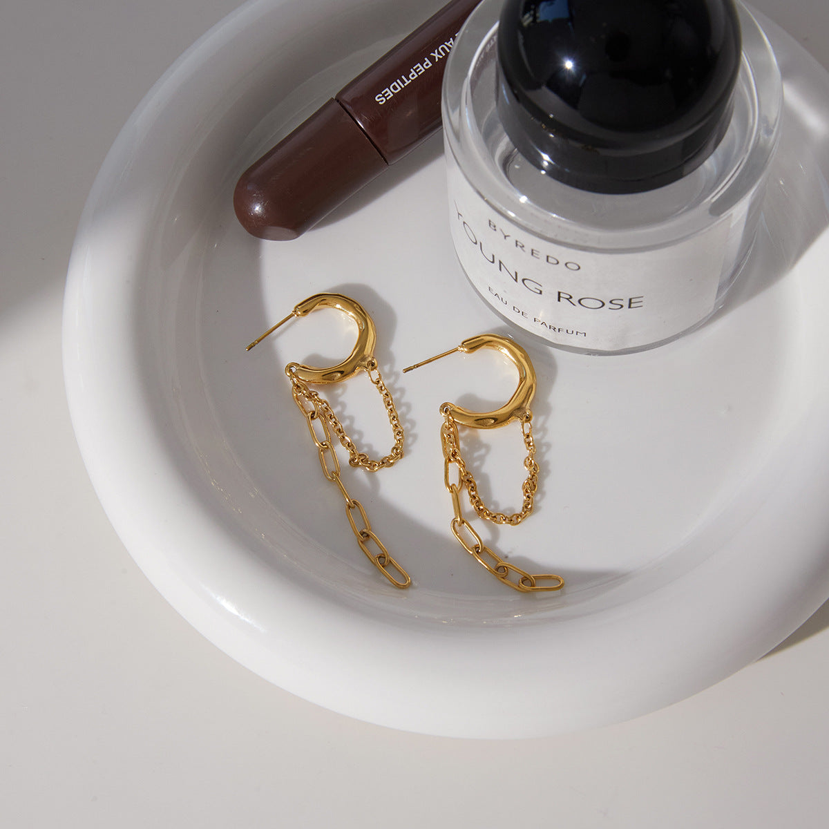 Colette Link Chain Hoops