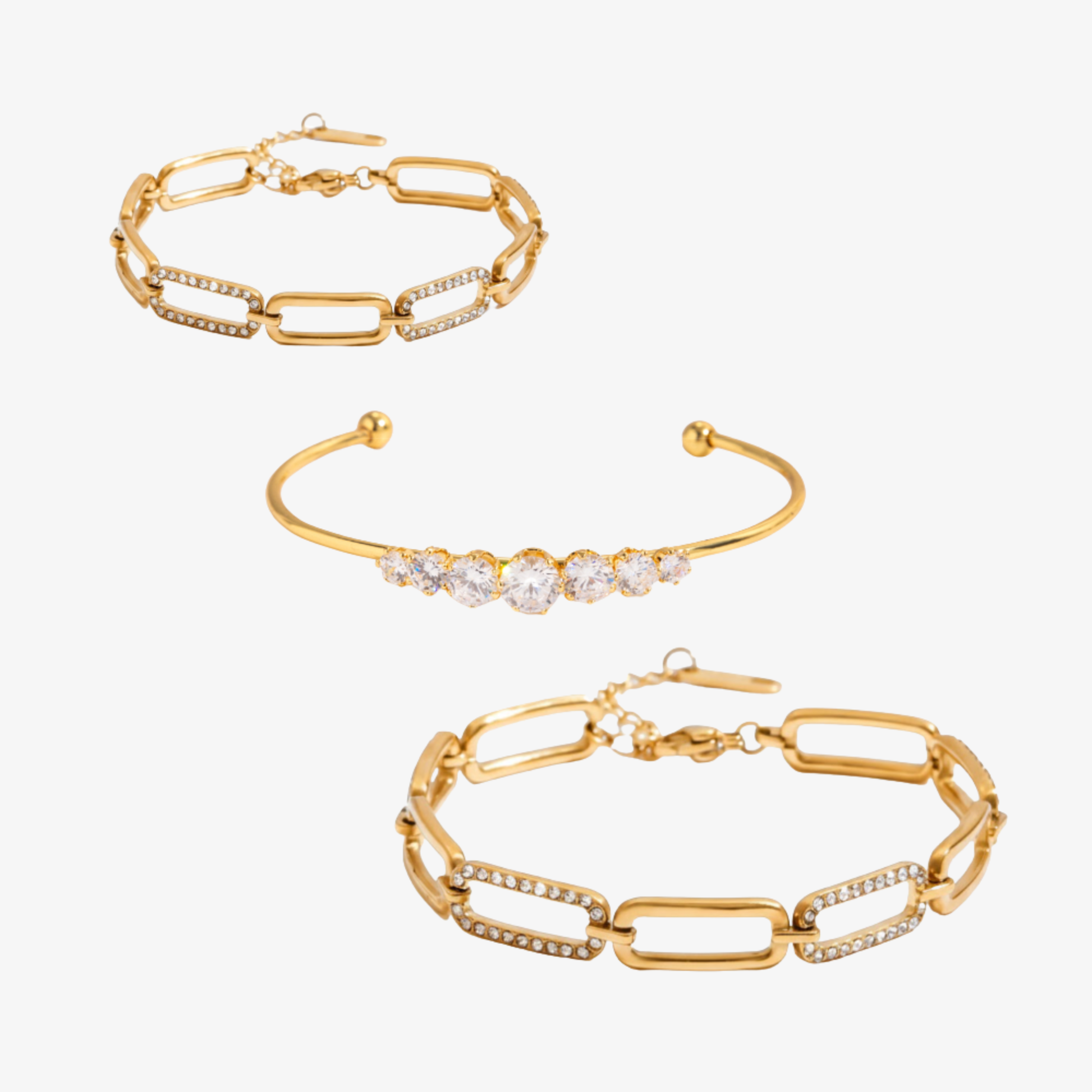 Essential Diamond Bracelet Stack