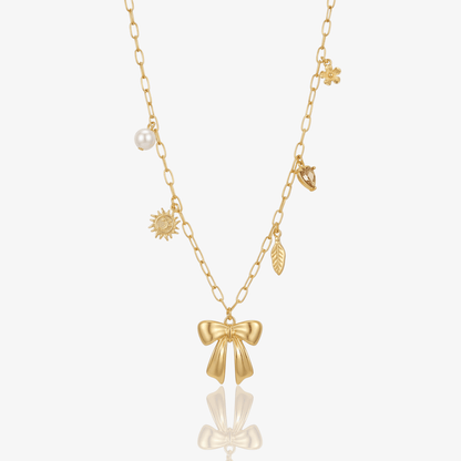 Paperclip Charm Detail Necklace