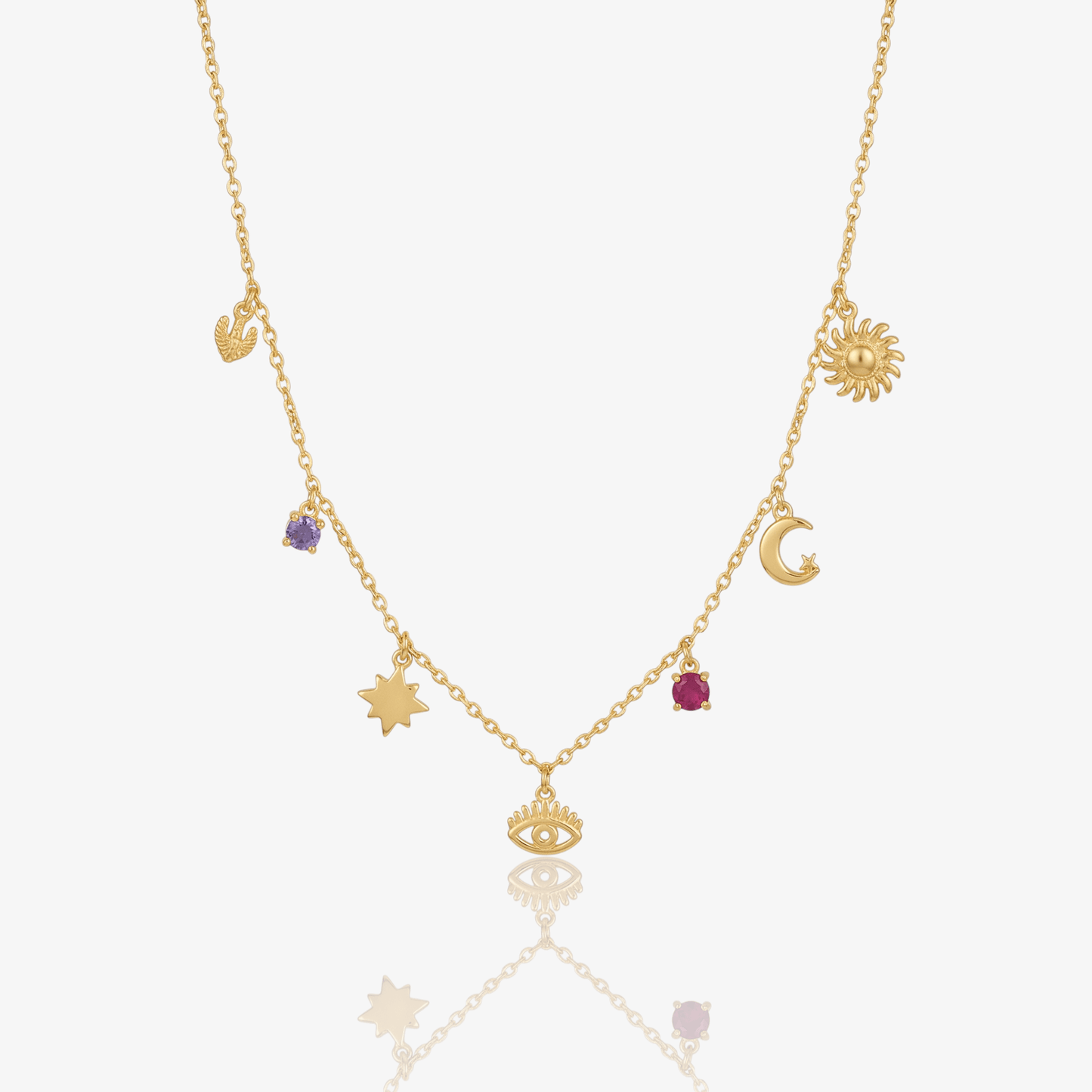 Paperclip Charm Detail Necklace