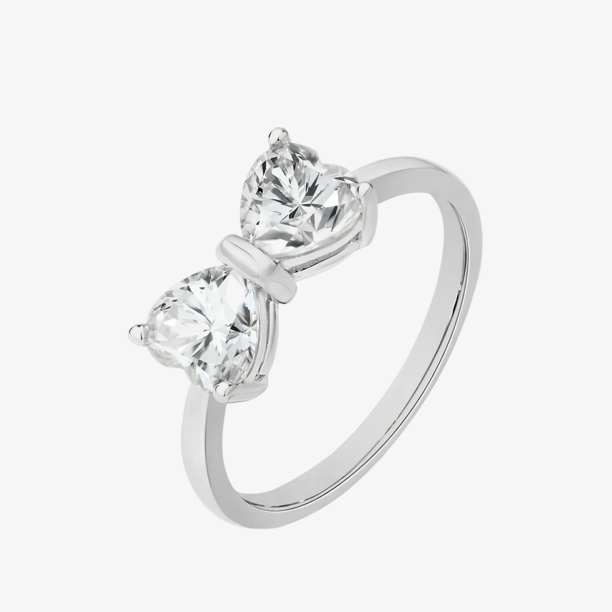 Bow Moissanite Statement Ring