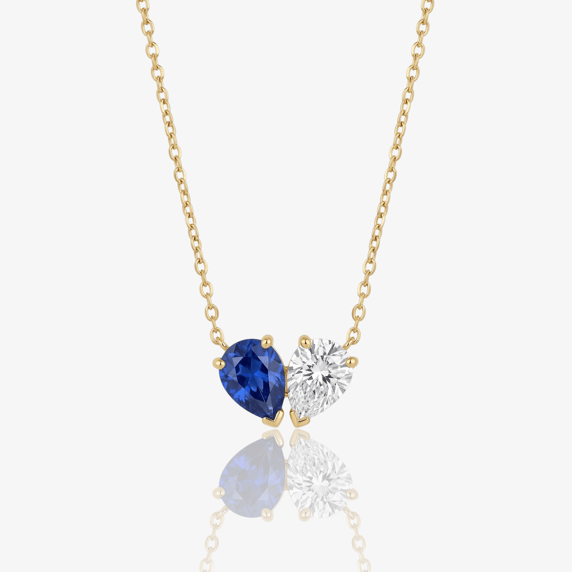 Signature Dual Birthstone Heart Necklace