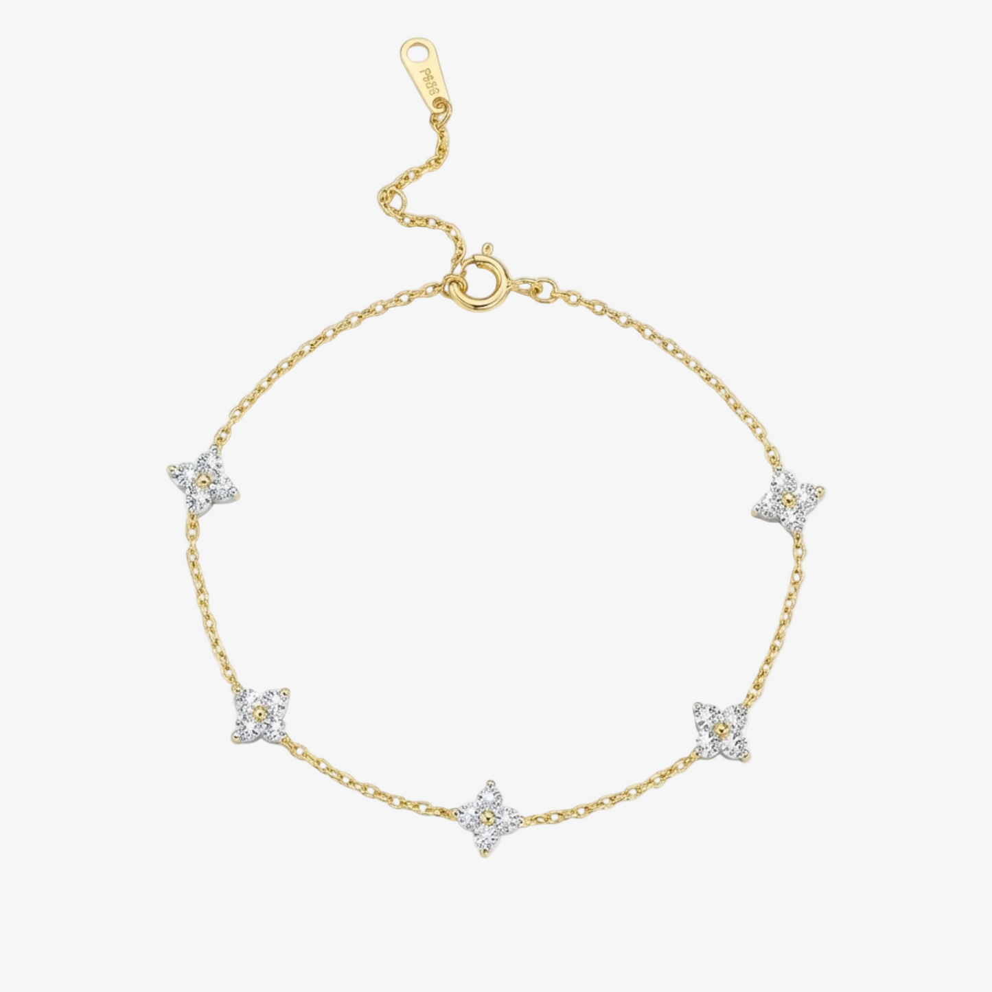 Floral Charm Bracelet