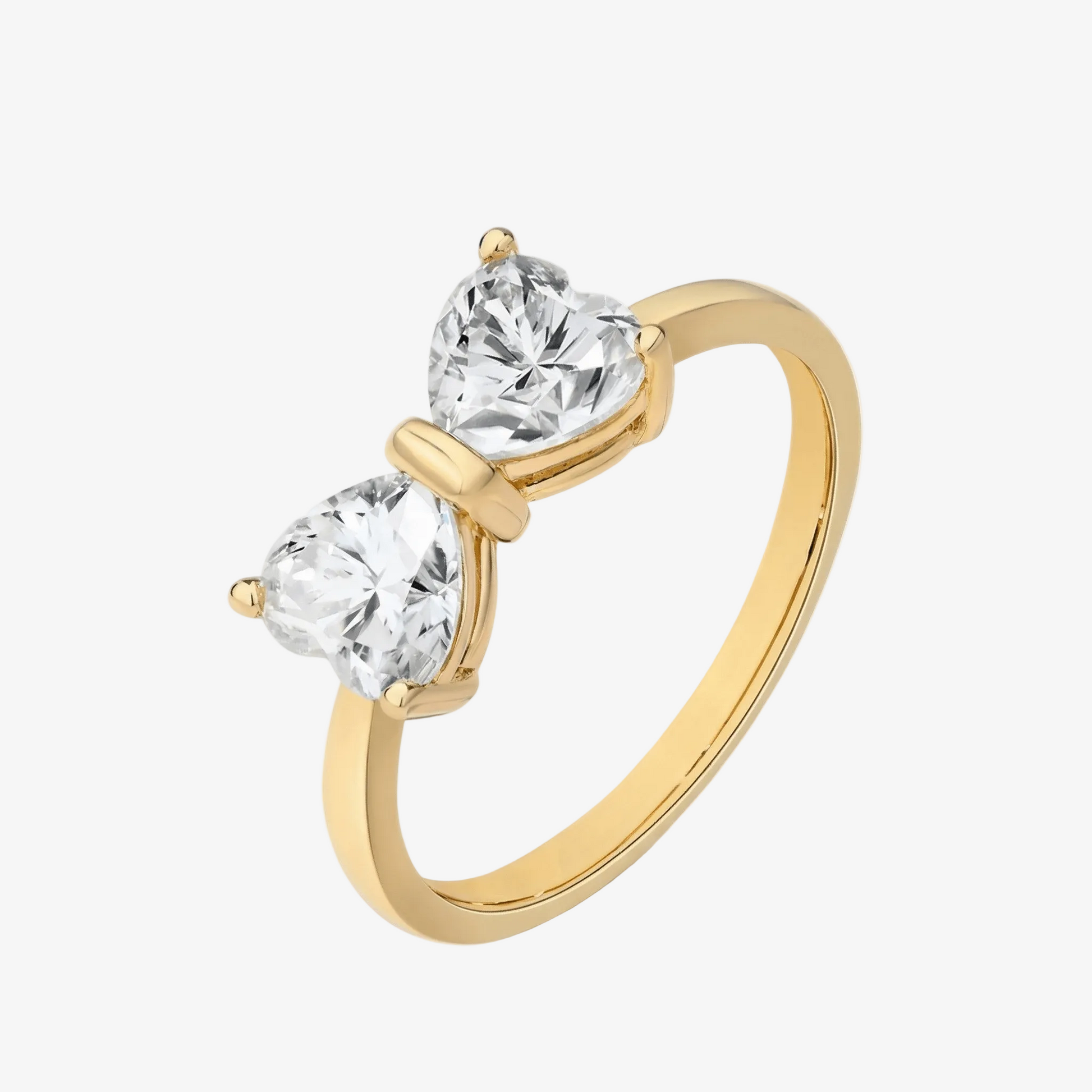 Bow Moissanite Statement Ring