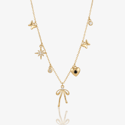 Paperclip Charm Detail Necklace