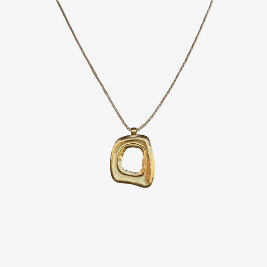 Molten Frame Statement Necklace