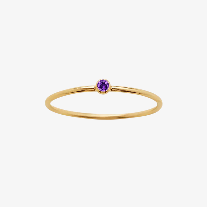 Birthstone Stacking Ring