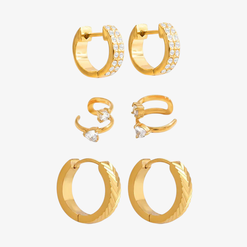Essential Gold Earrings Set