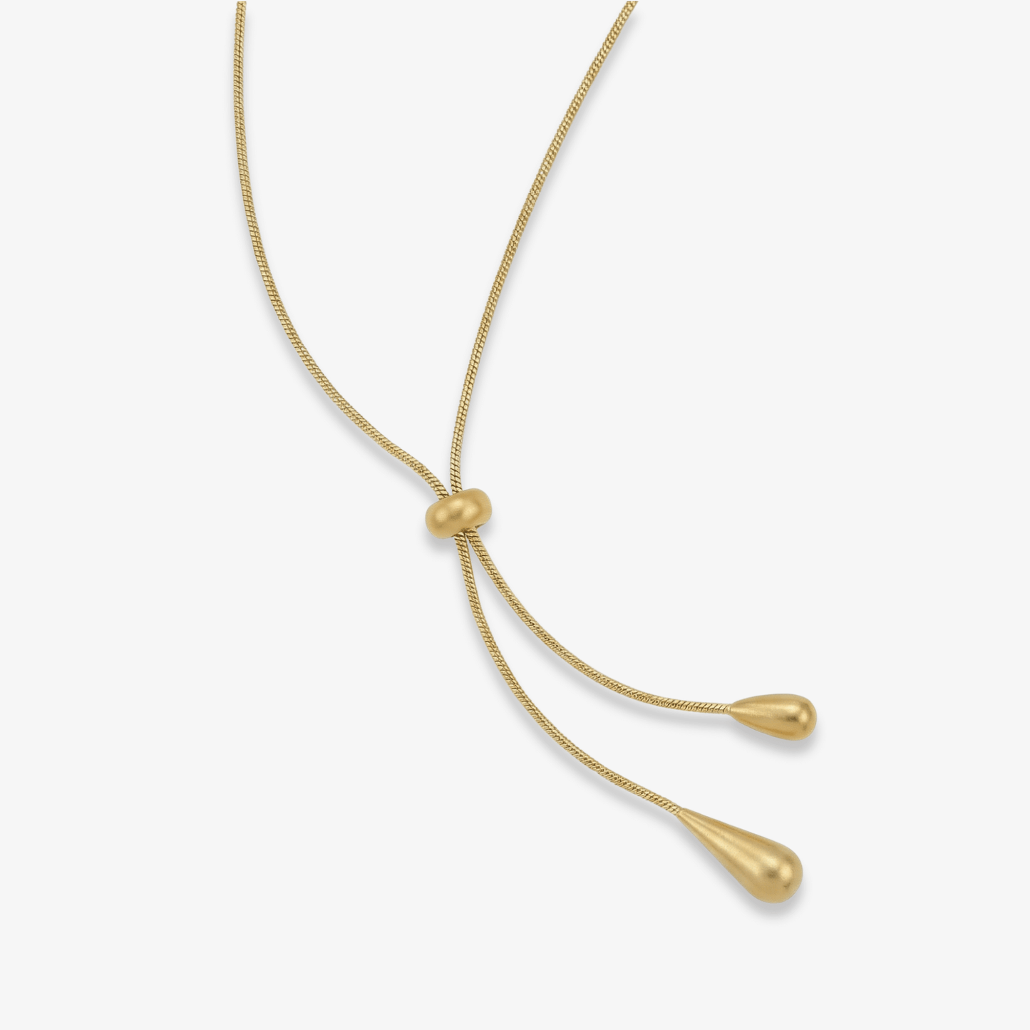 Droplet Lariat Adjustable Necklace & Earring