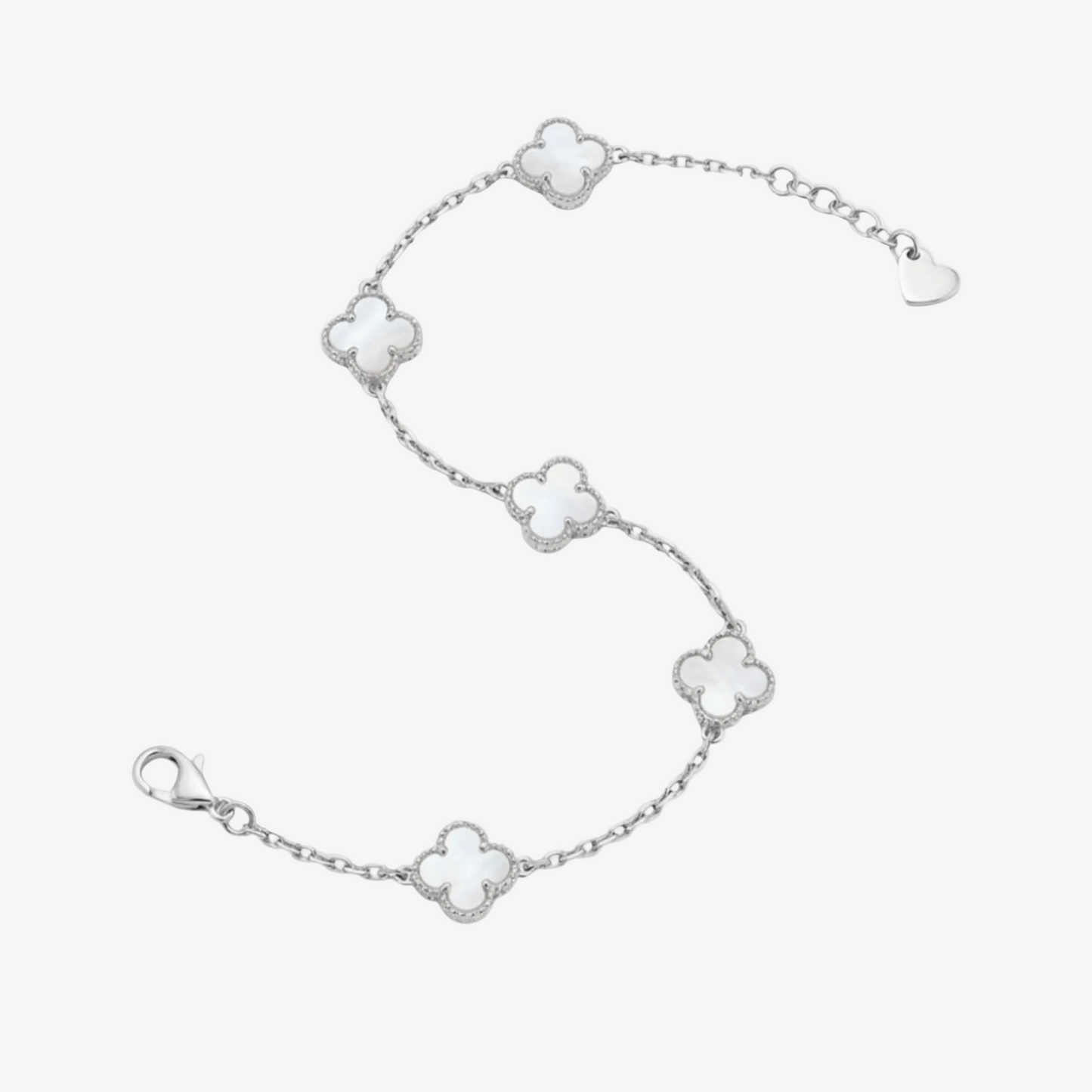 Clover Pearl Chain Bracelet