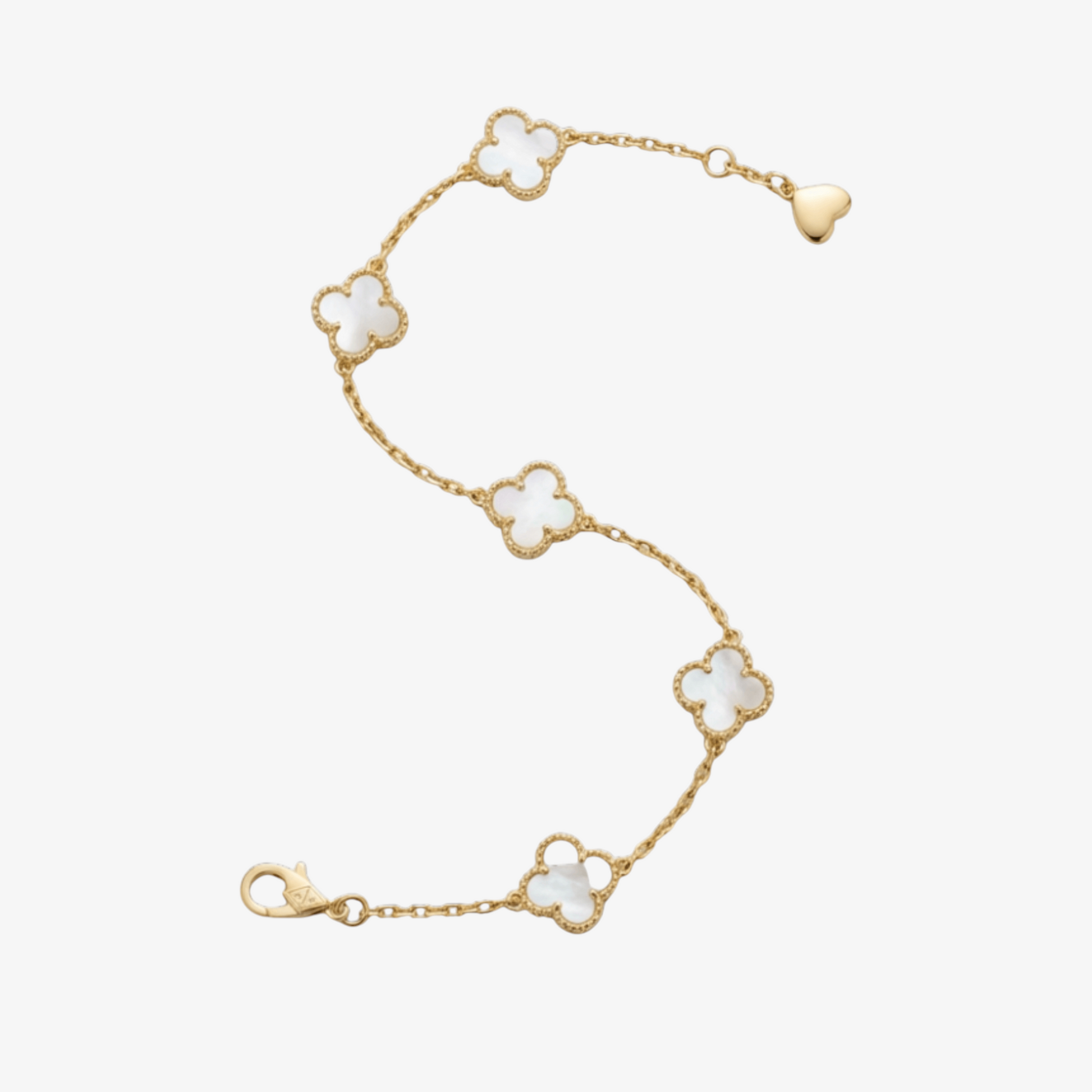 Clover Pearl Chain Bracelet