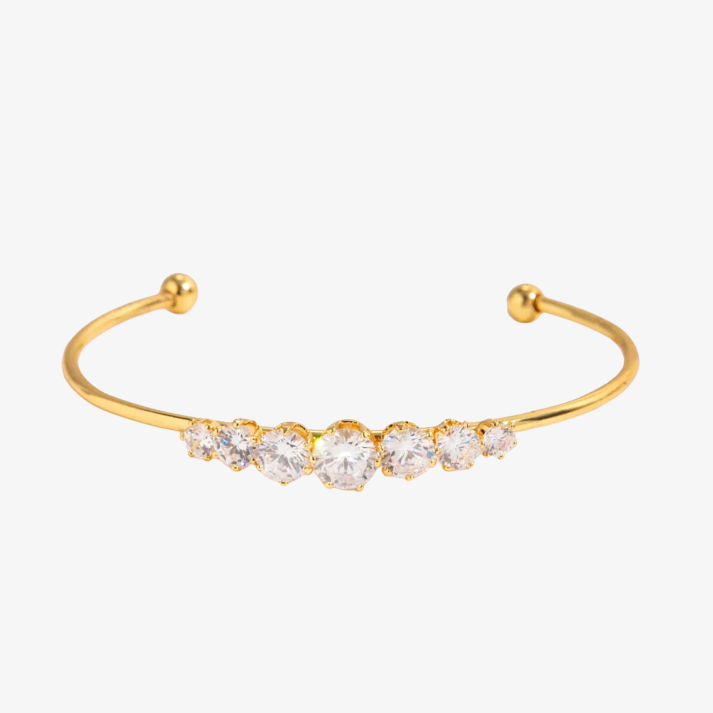 Helen Diamond Gold Bangle
