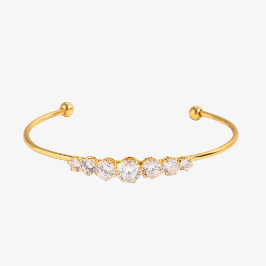Helen Diamond Gold Bangle