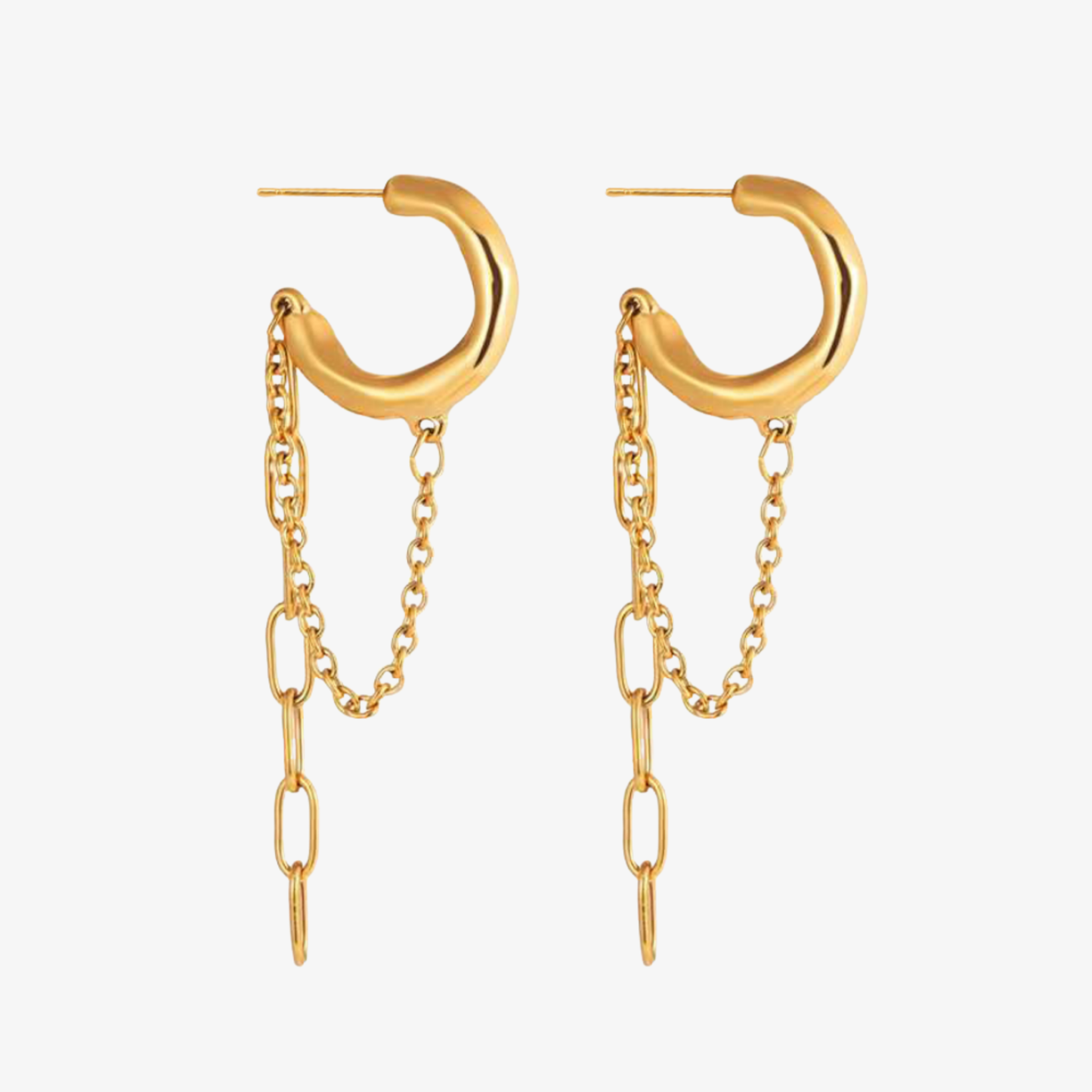 Colette Link Chain Hoops