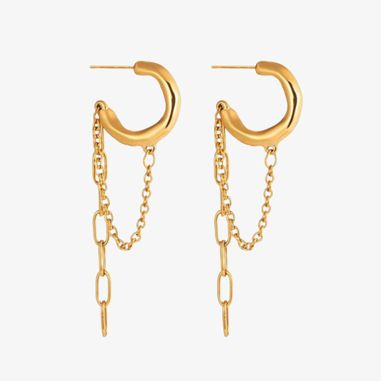 Colette Link Chain Hoops