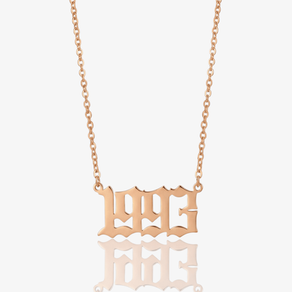 Classic Birth Year Necklace
