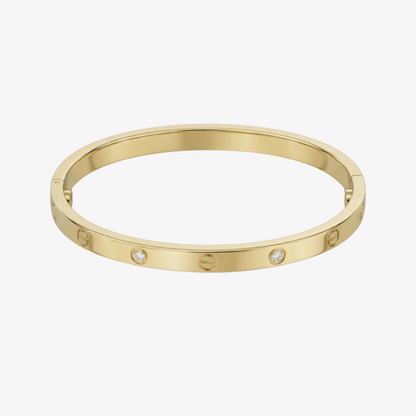 Thin Love Gold Bracelet