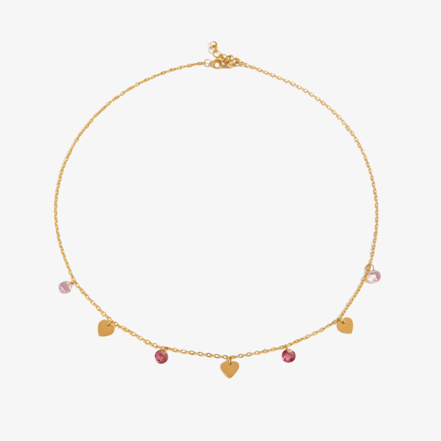 Gold Heart Charm Necklace