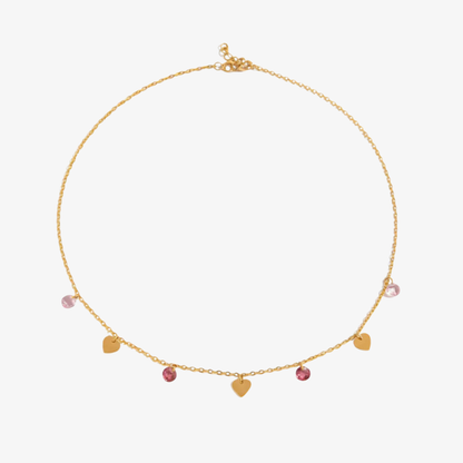 Gold Heart Charm Necklace