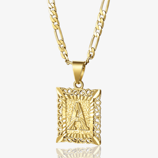 Modern Square Letter Necklace