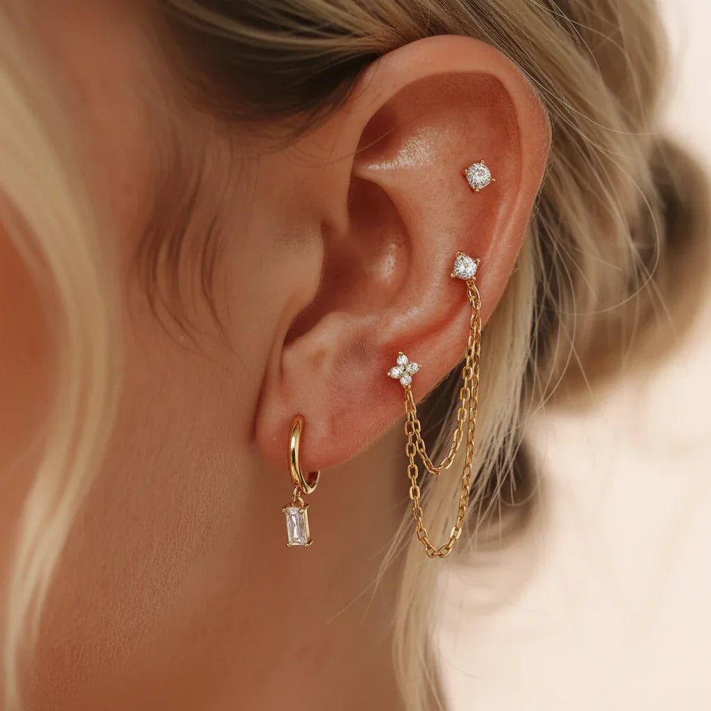 Lina Diamond Earring Set