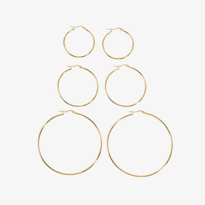 Classic Thin Hoop Earrings