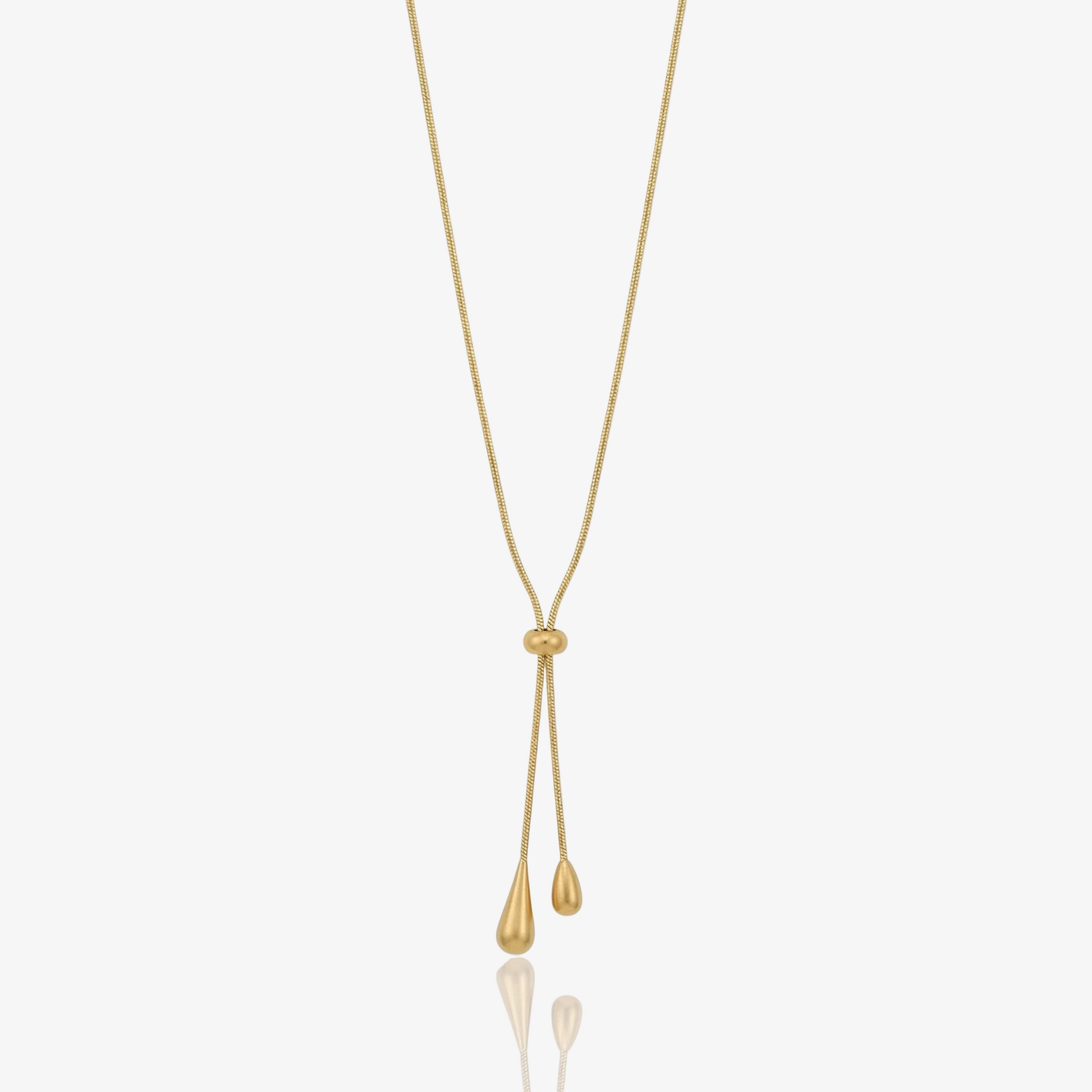 Droplet Lariat Adjustable Necklace & Earring