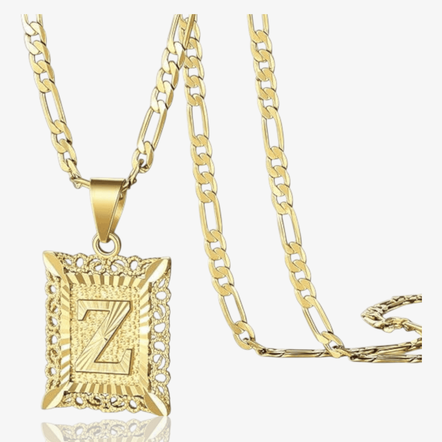 Modern Square Letter Necklace