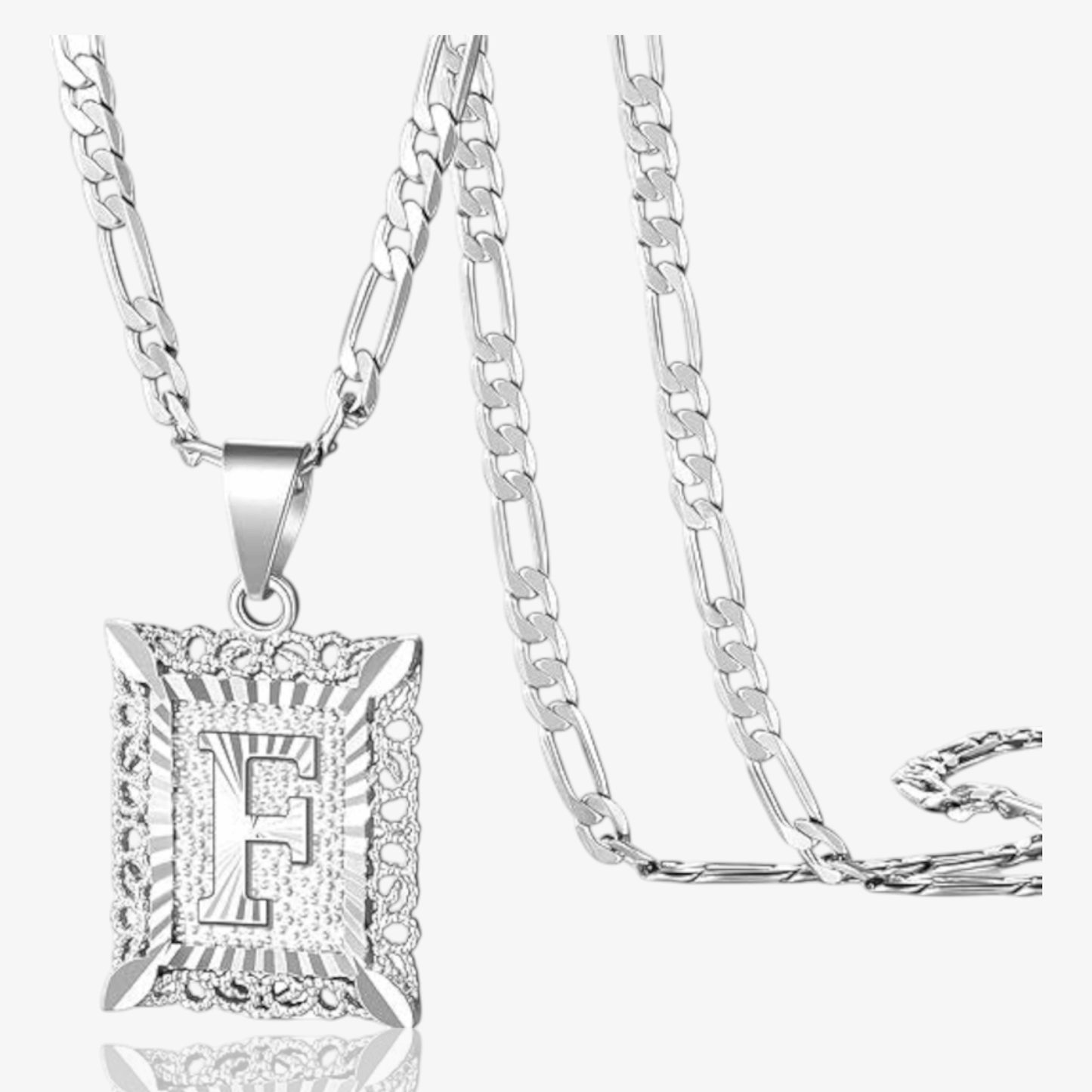 Modern Square Letter Necklace