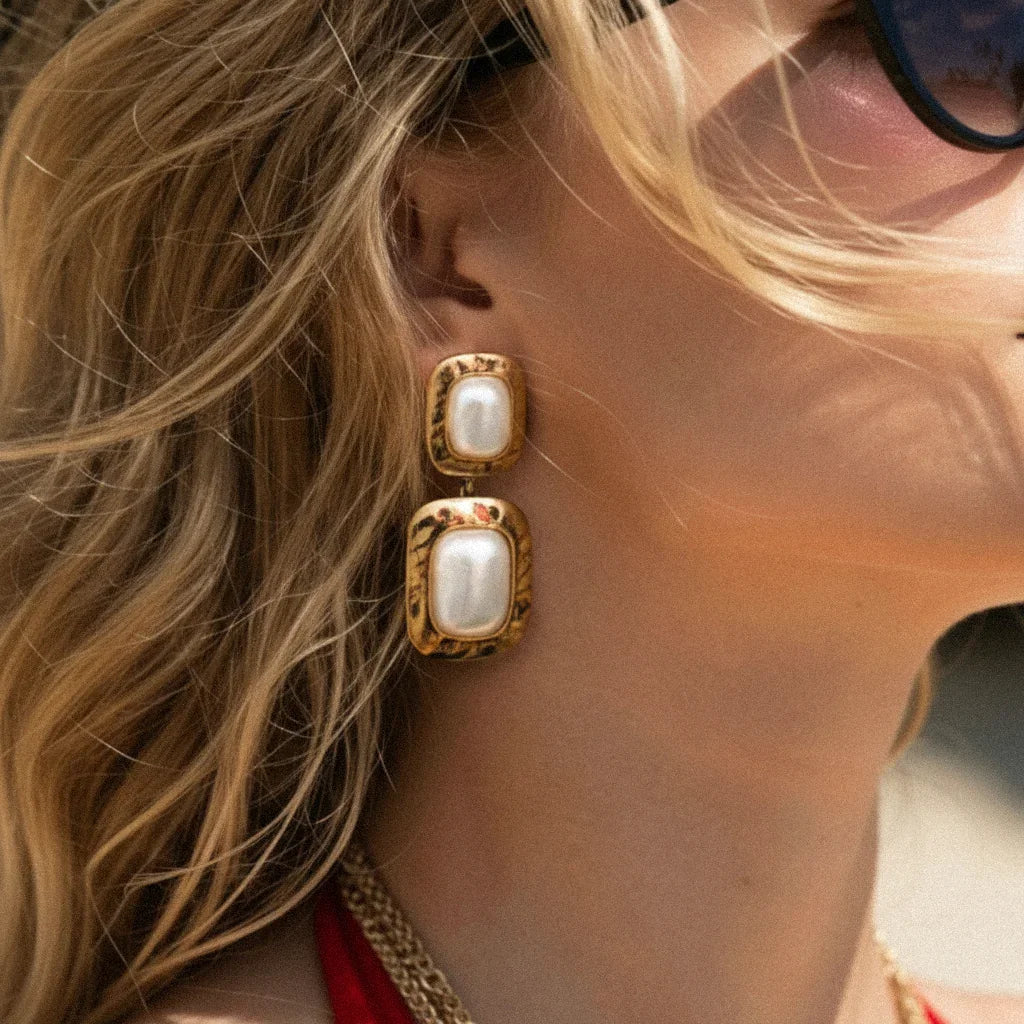 Elara Pearl Drop Earrings