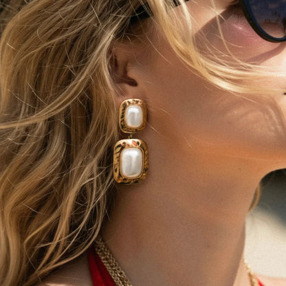 Elara Pearl Drop Earrings
