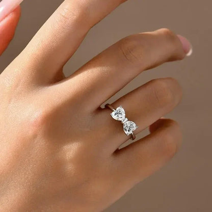 Bow Moissanite Statement Ring