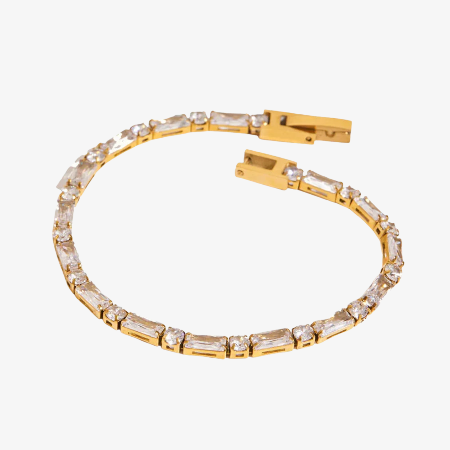 Alina Diamond Gold Line Bracelet