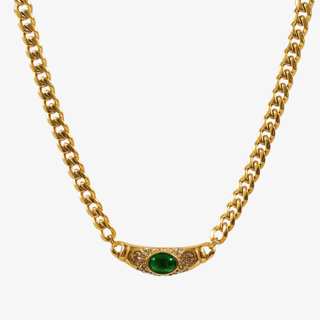 Lila Gemstone Necklace