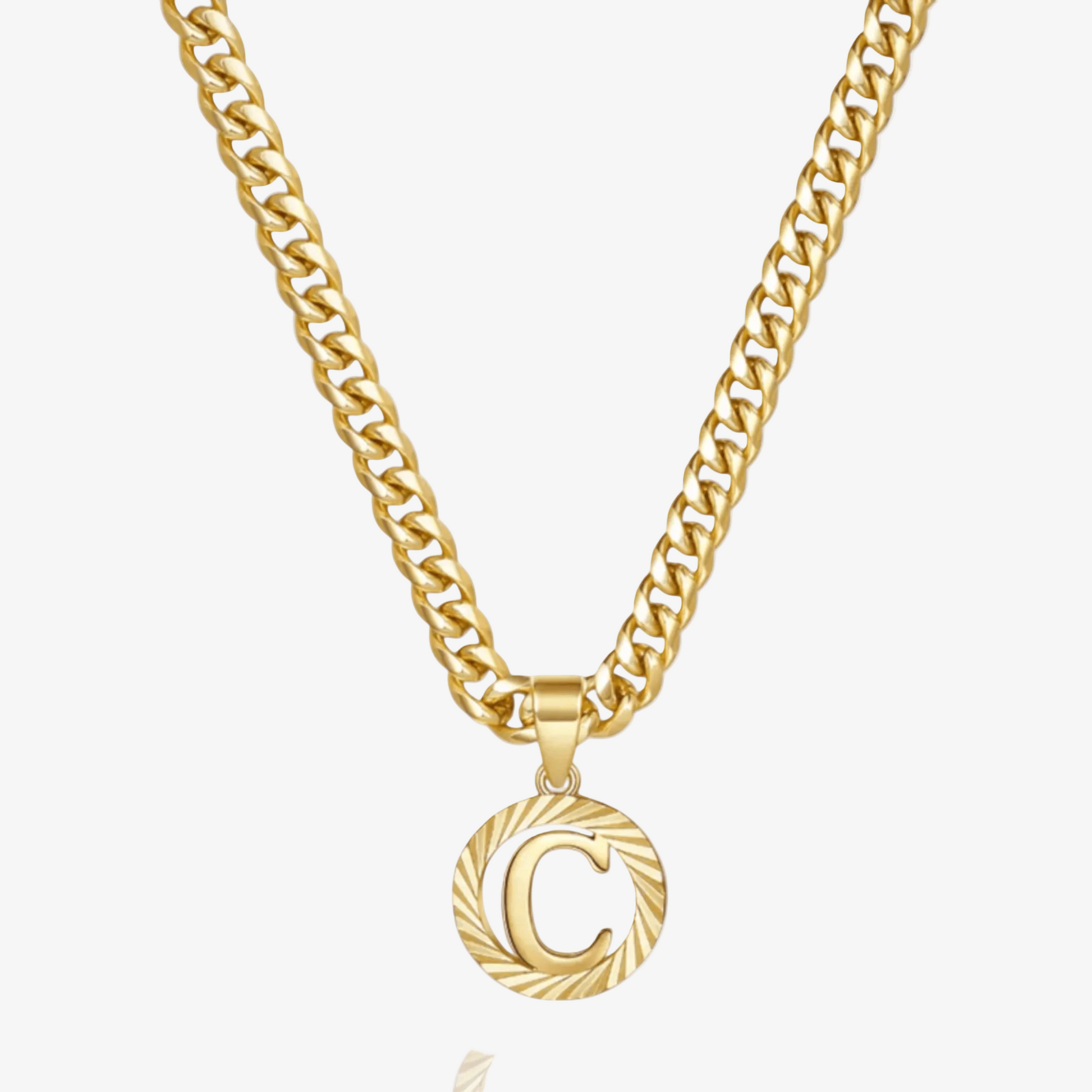 Signature Initial Letter Necklace
