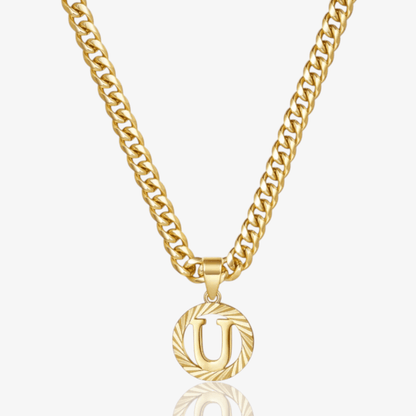 Signature Initial Letter Necklace