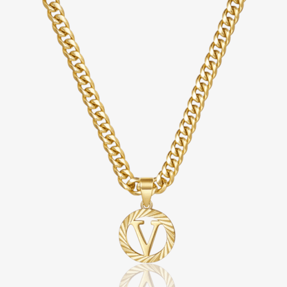 Signature Initial Letter Necklace