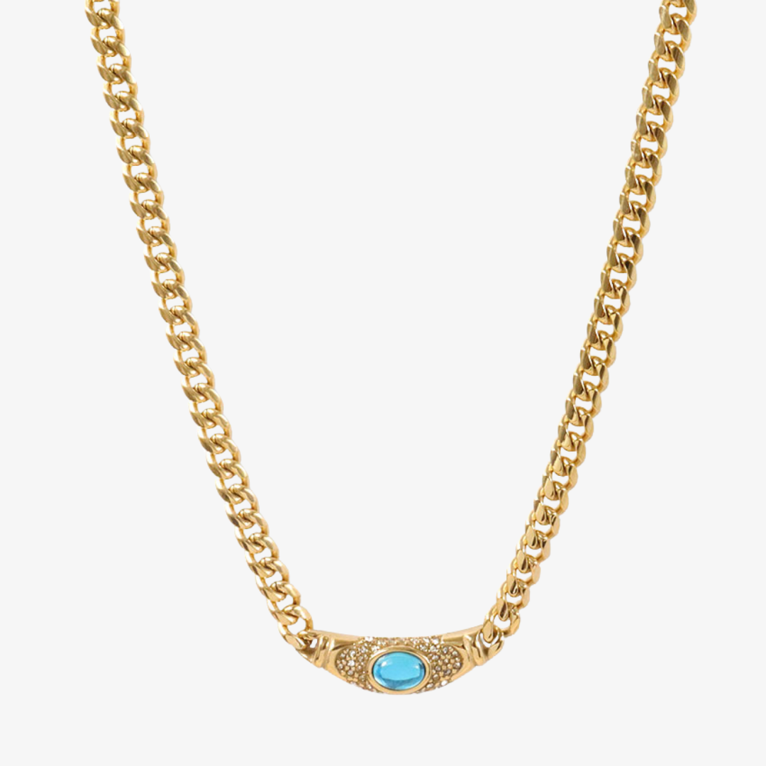 Lila Gemstone Necklace