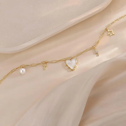 Paperclip Charm Detail Necklace