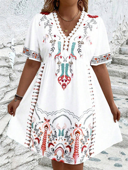 Alina Breezy Plus Size Midi Dress
