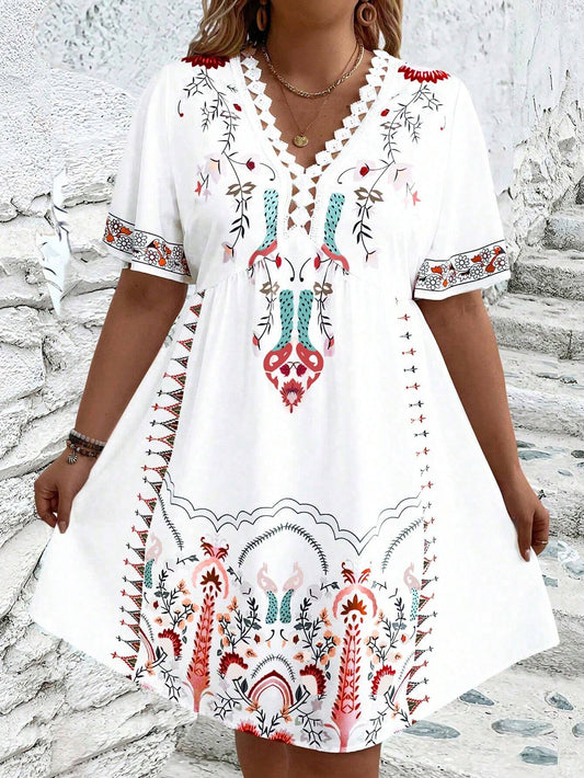 Alina Breezy Plus Size Midi Dress