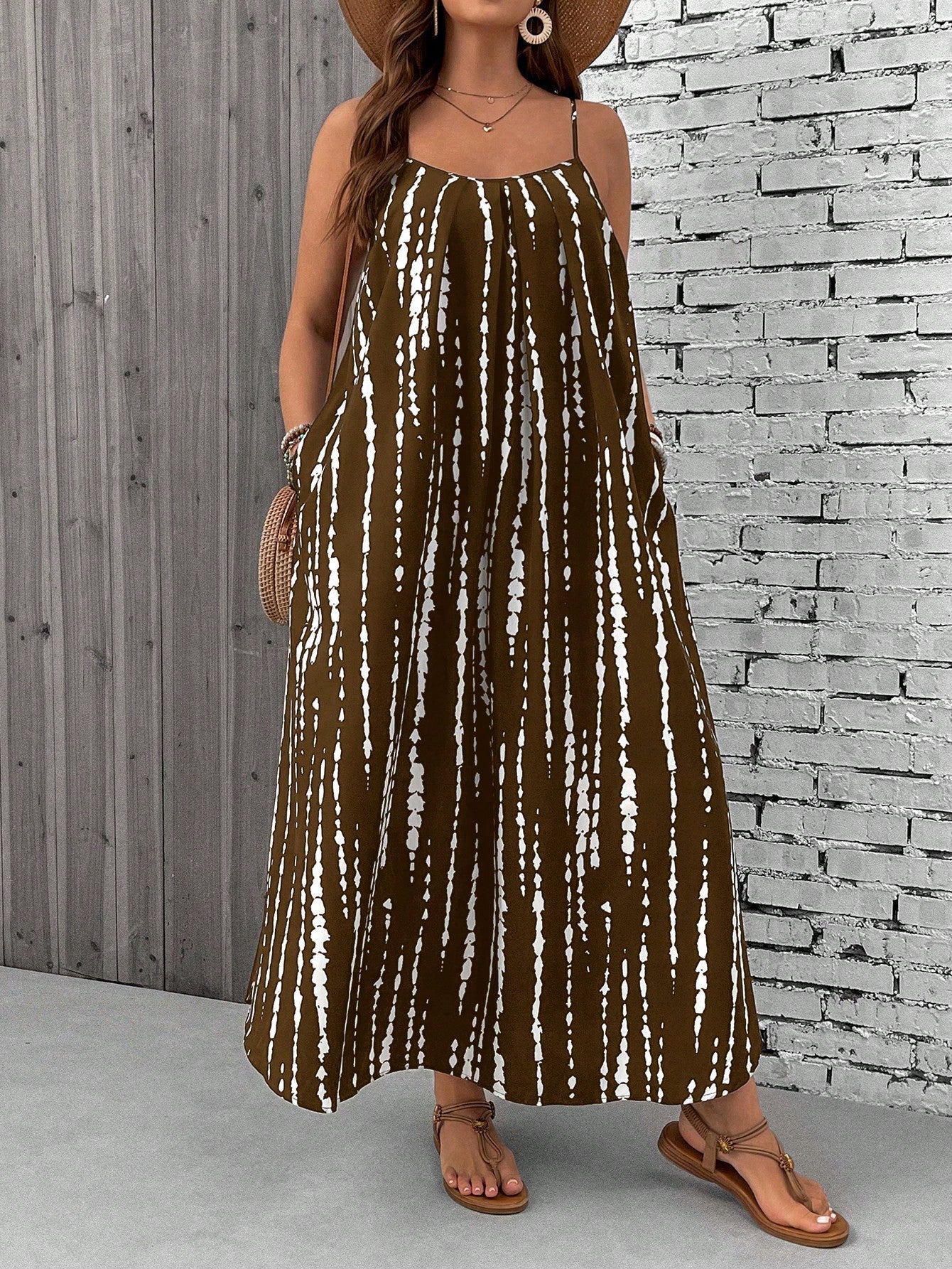 Alina Plus Size Boho Maxi Dress