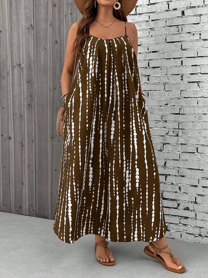 Alina Plus Size Boho Maxi Dress