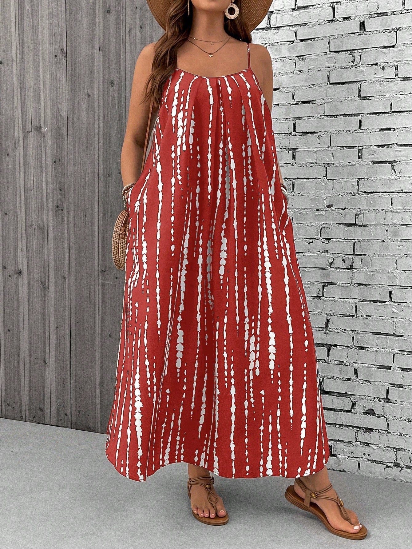 Alina Plus Size Boho Maxi Dress