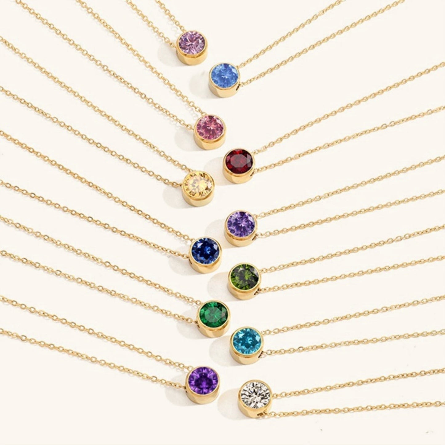 Aura Birthstone Necklace