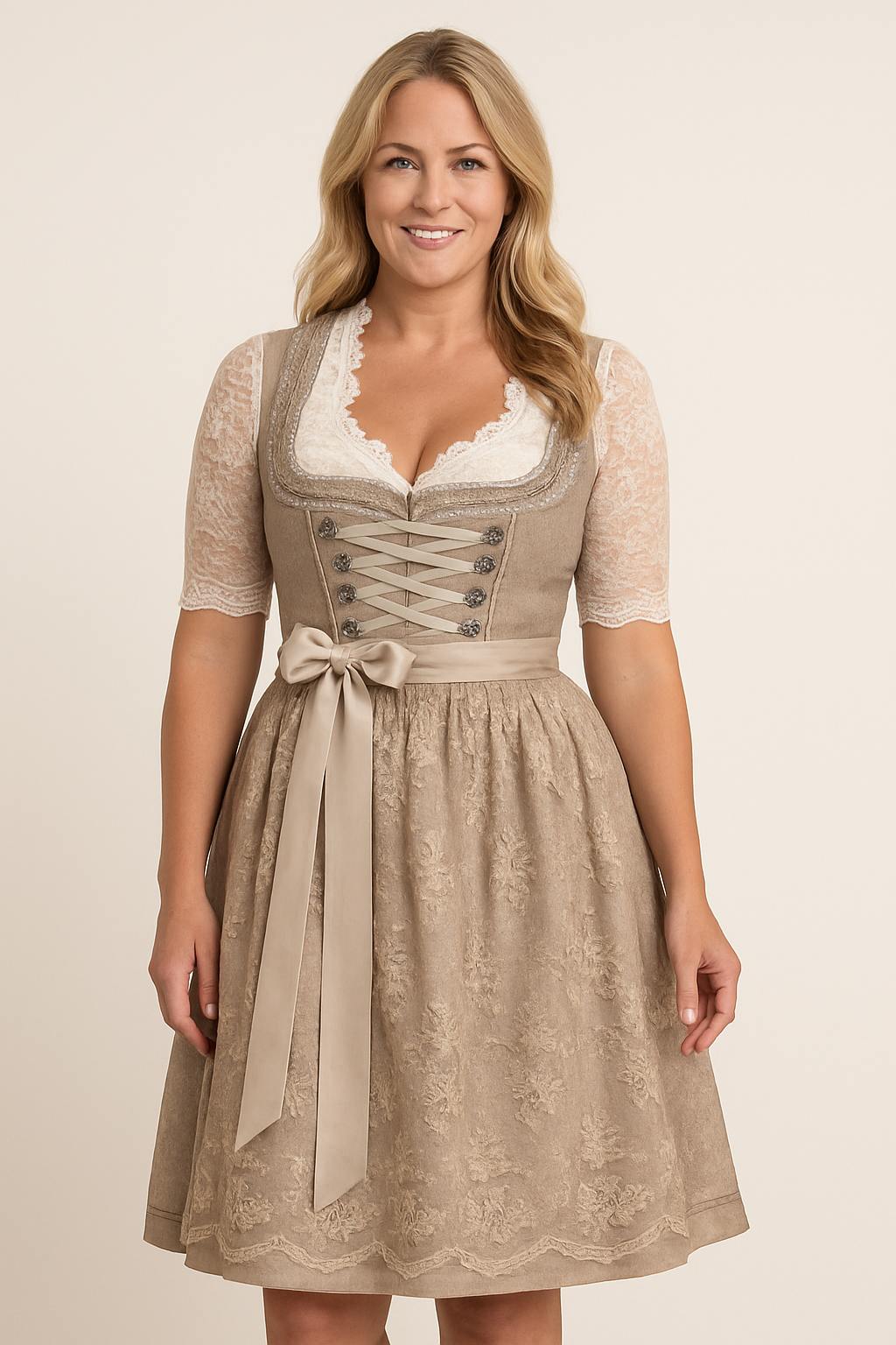 Bavarian Lace Dirndl Dress