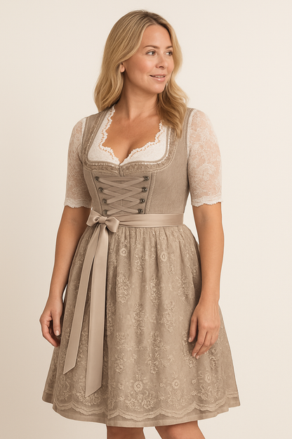 Bavarian Lace Dirndl Dress
