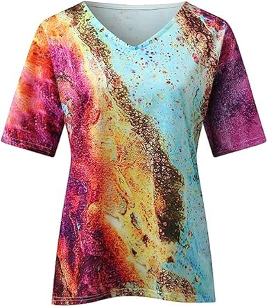 Boho Breeze V Neck Tee